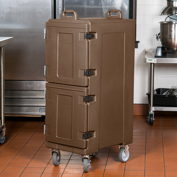 Carlisle Cateraide Carro para alimentos con carga frontal aislada Doble con Ruedas 43,18 cm X 61,59 cm